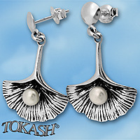 Earrings with pearls 115533