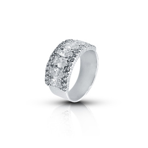 Silver rings with CZ - Silver ring stones - 1616308