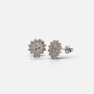Silver earrings with CZ - Silver Earings with stones - 139354