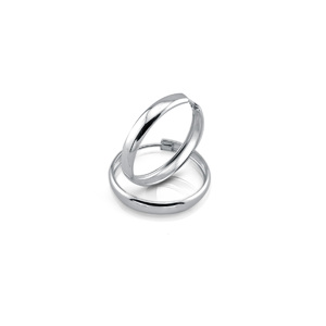 Silver earrings without stones - silver earrings hollow - 112530
