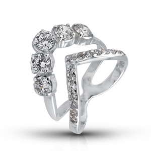 Silver rings with CZ - Silver ring stones - 1626320