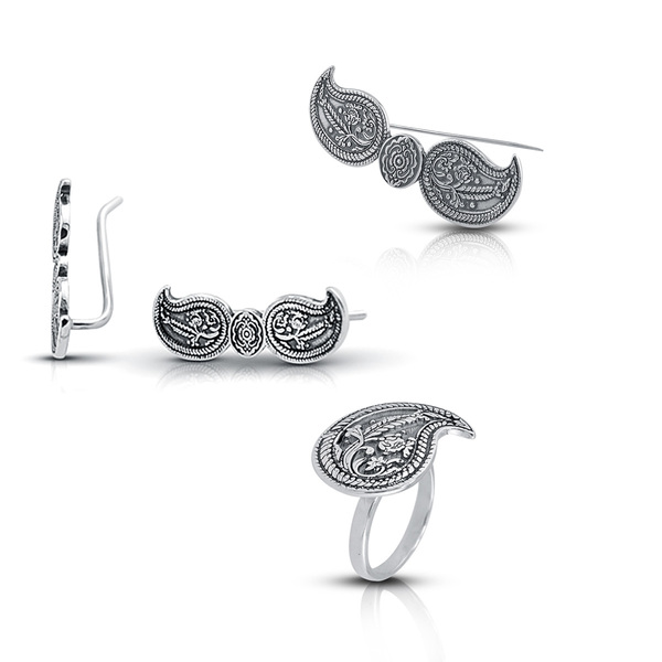 Medium silver set 8001138