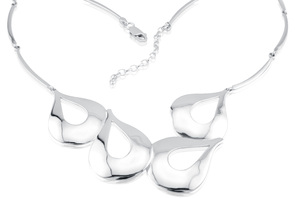 Silver necklace 701315