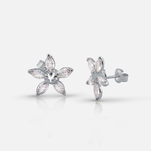 Silver earrings with CZ - Silver Earings with stones - 139366