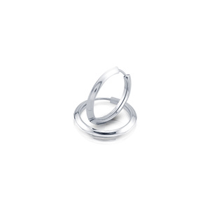 Silver earrings without stones - silver earrings hollow - 112620