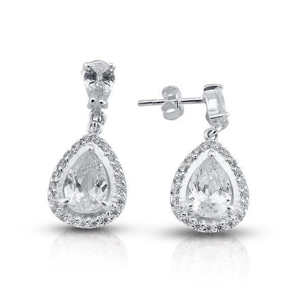 Silver Earings with stones 140316