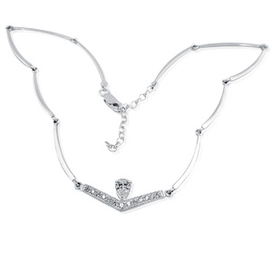 Silver necklace 701326