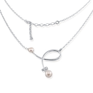 Silver necklace 701328