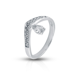 Silver rings with CZ - Silver ring stones - 1626326