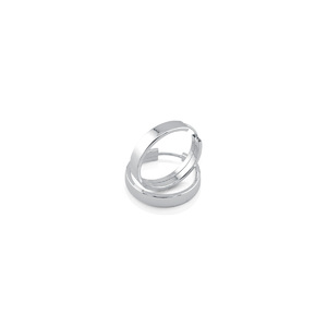 Silver earrings without stones - silver earrings hollow - 112720