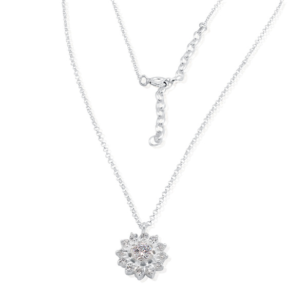 Silver necklace 701354