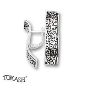 Silver Earings stones 136232