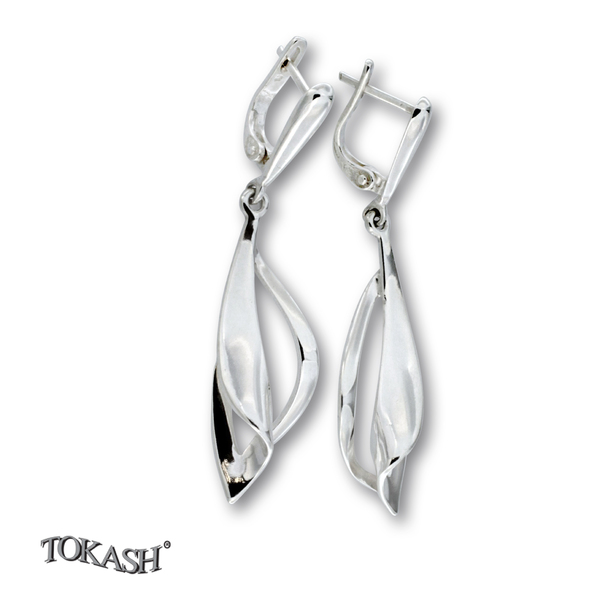 Silver Earings stones 136690