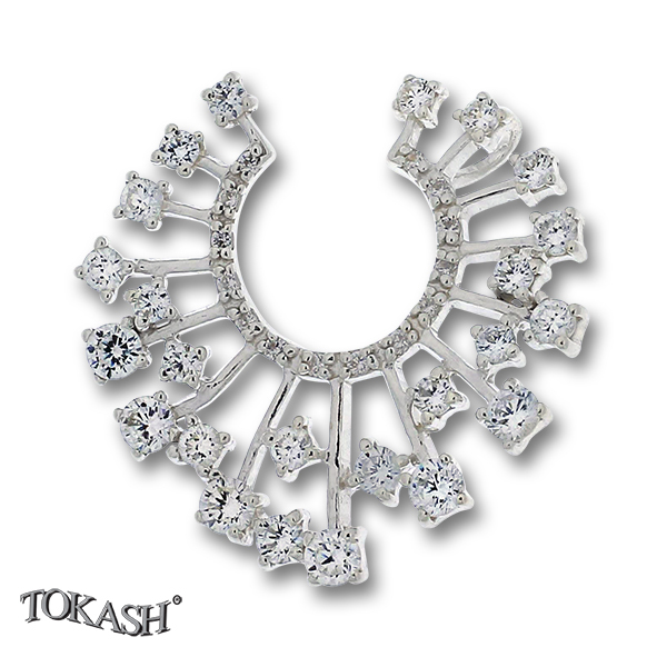 silver pendant stone 193641