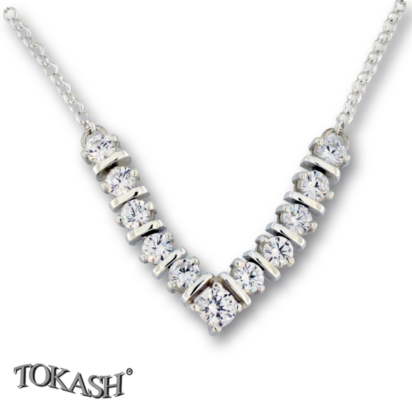 Silver necklace 701233