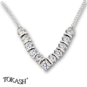 Silver necklace 701233
