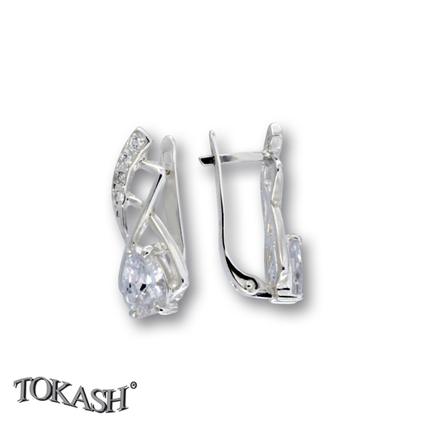Silver Earings stones 138330