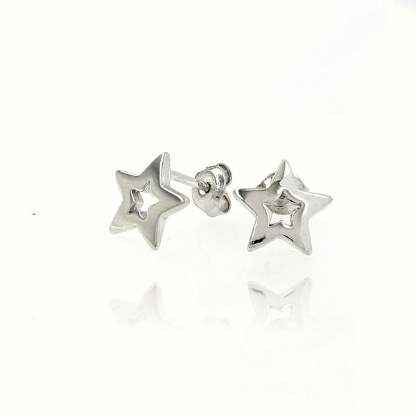 Silver Earings stones 111126