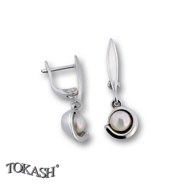 Earrings with pearls 115187