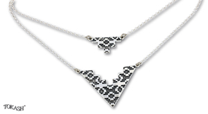 Silver necklace 701226