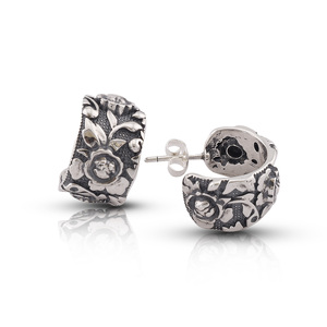 Silver Earings stone 131378
