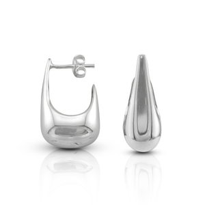 Silver Earings stone 131410