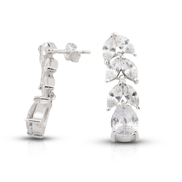 Silver Earings with stones 140396