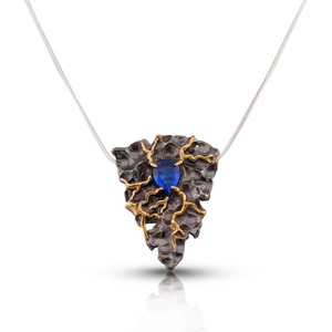 silver pendant stone 188386