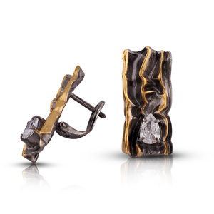 Silver earrings without stones - Silver Earings stones - 128389