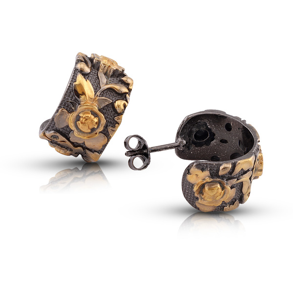 Silver Earings stones 128378