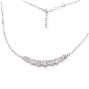 Silver necklace 701379