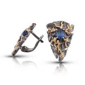 Silver earrings without stones - Silver Earings stones - 128386