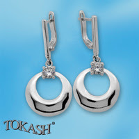 Silver Earings with stone 122612