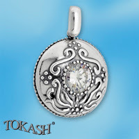 silver pendant stone 191041