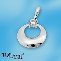 silver pendant stone 184612