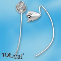 Silver Earings stones 133614