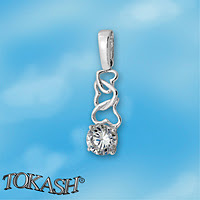 silver pendant stone 184621