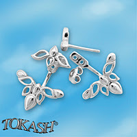 Silver Earings stones 133050