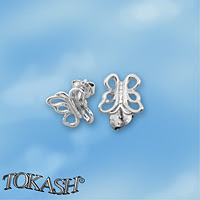 Silver Earings stones 111065
