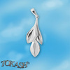 Silver pendants without CZ - silver pendants - 181624