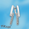 Silver earrings with CZ - Silver Earings stones - 138285