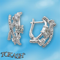 Silver Earings stones 137020