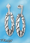 Silver earrings without stones - Silver Earings stones - 136007