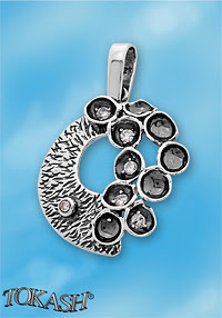 silver pendant stone 176011