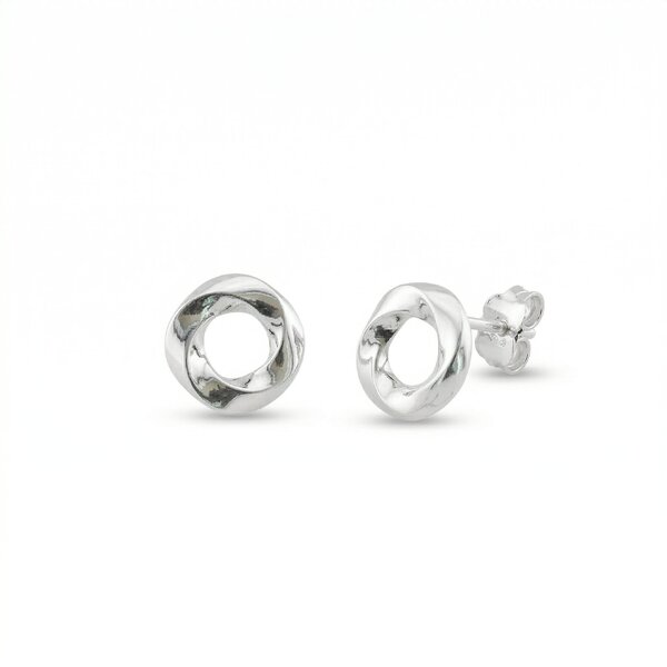 silver earrings 133619
