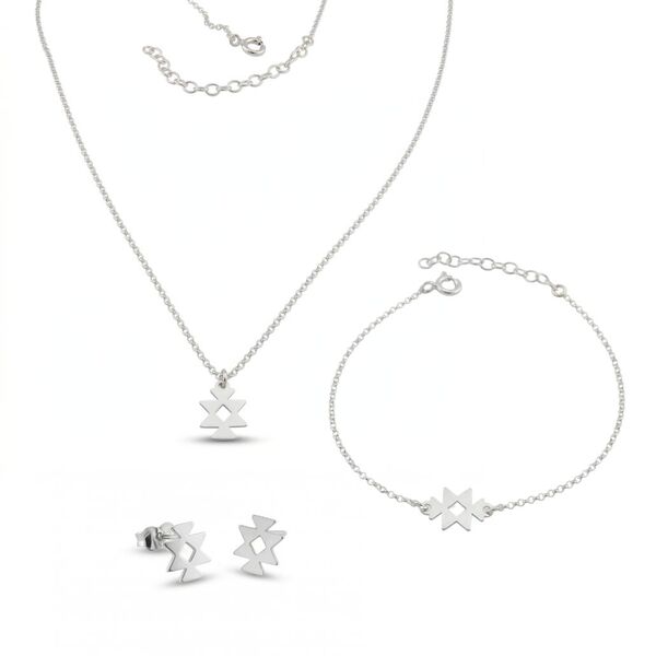 Medium silver set 8000037