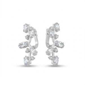 New models silver jewеllery - silver earrings - 137629