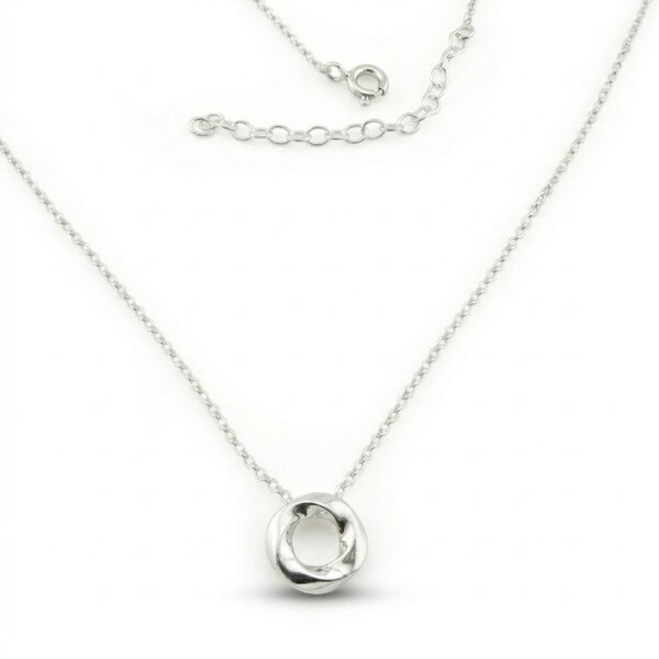 Silver necklace 701619