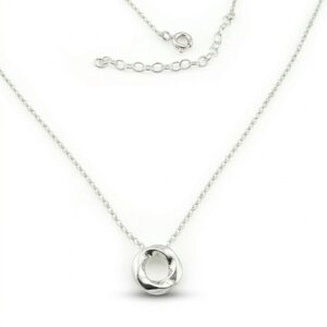 Silver necklace 701619