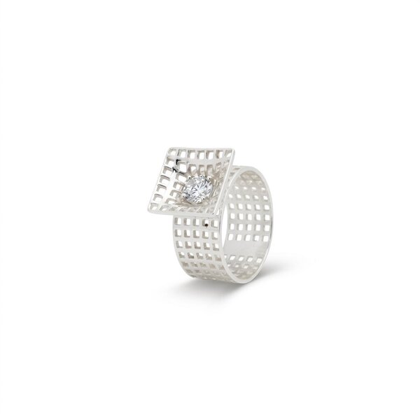 Silver ring stones 1586260